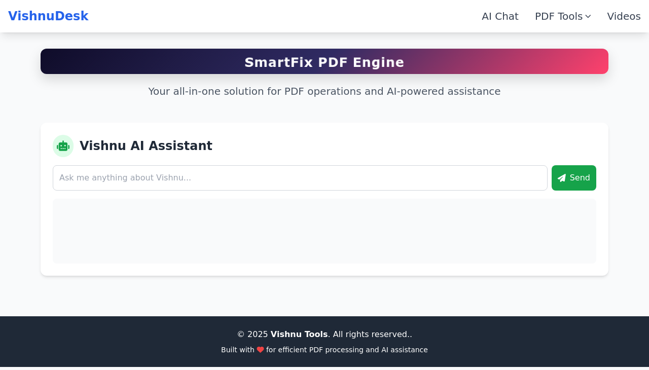 PDF Tools Interface Screenshot